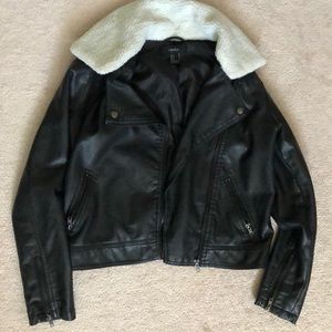 Faux Leather Jacket - Like New